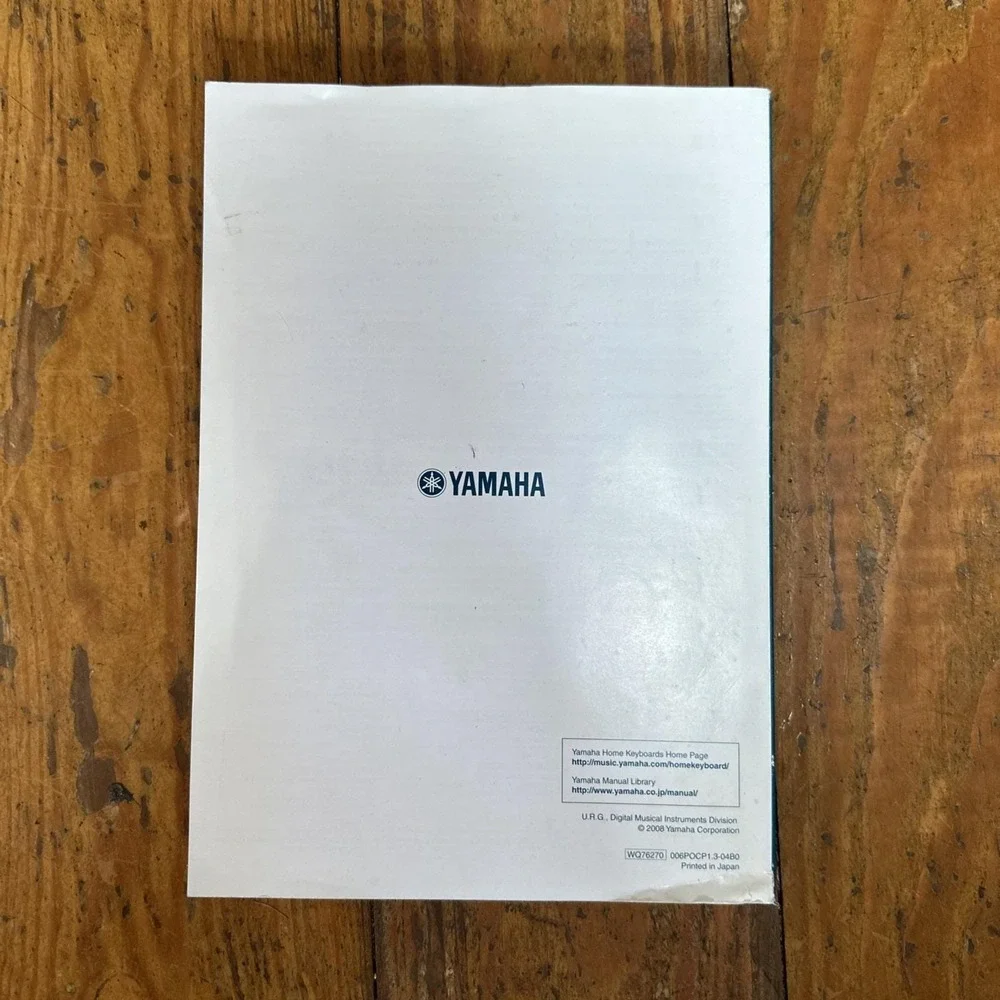 Yamaha P-155 Digital Piano Owner's Manual Guide Book